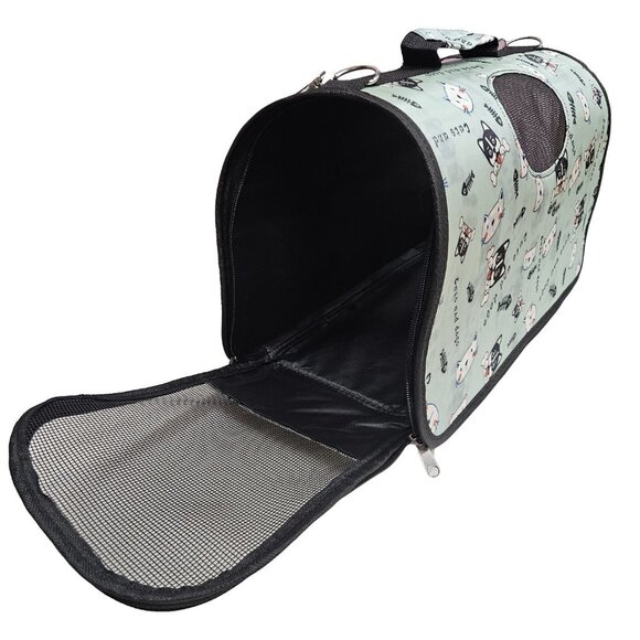 Pet Carrier for Cat, Dog or Other Pets, Cats and Dogs Print - Picture 4 of 7